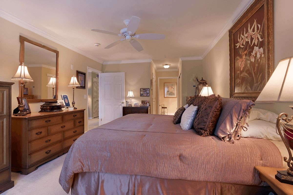 A SPACIOUS BEDROOM LEADS TO MASTER BATH