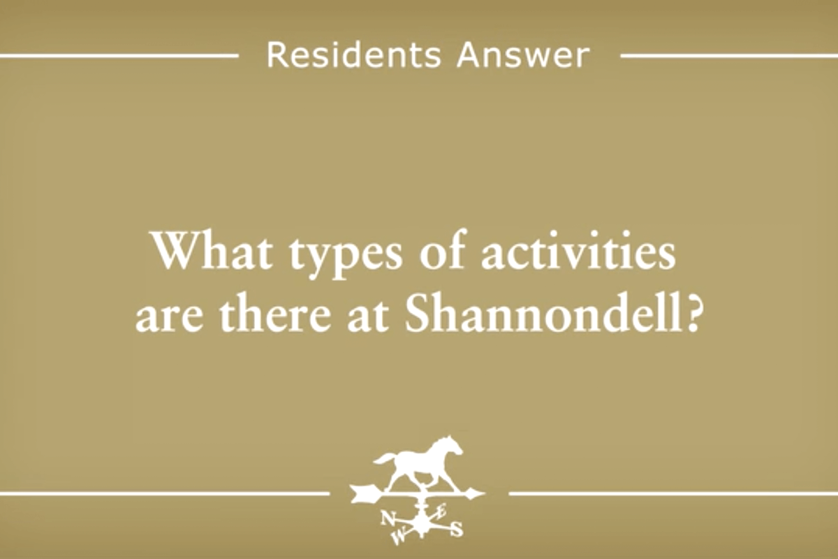 What types of activities are there at Shannondell?