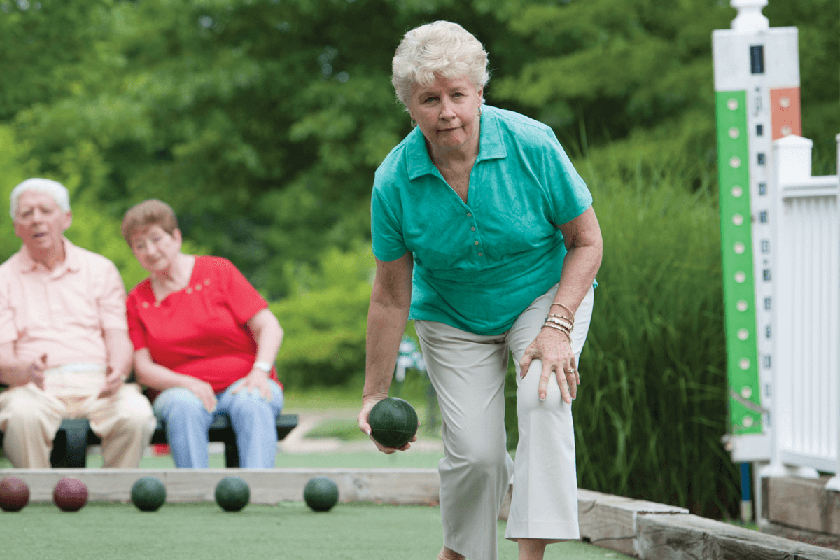 BOCCE IS A FAVORITE, OUTDOORS OR INDOORS